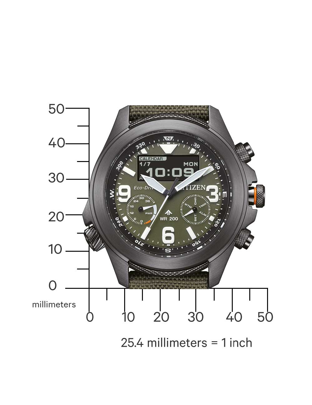 Citizen JV1005-02W men's watch Promaster 35th Anniversary Eco-Drive Combination 44mm 20ATM