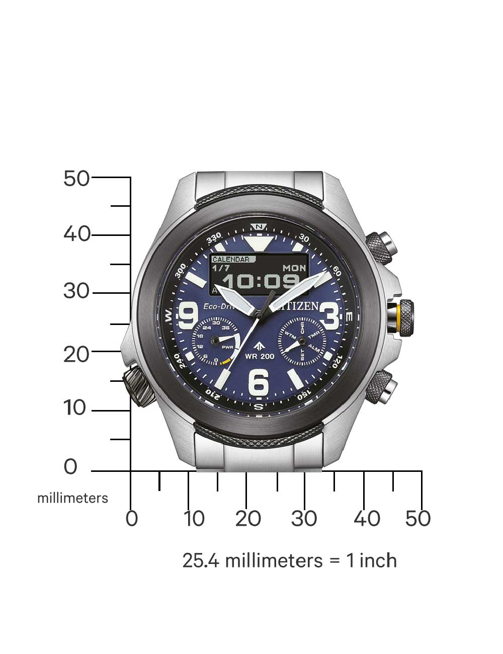 Citizen JV1006-51L men's watch Promaster 35th Anniversary Eco-Drive Combination 44mm 20ATM