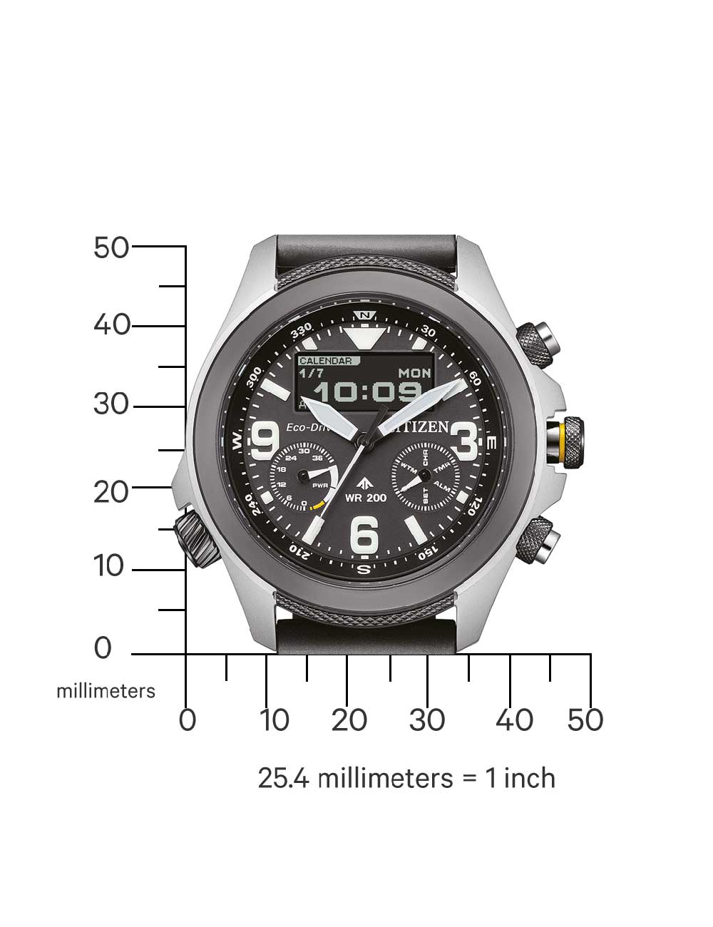 Citizen JV1007-07E men's watch Promaster 35th Anniversary Eco-Drive Combination 44mm 20ATM