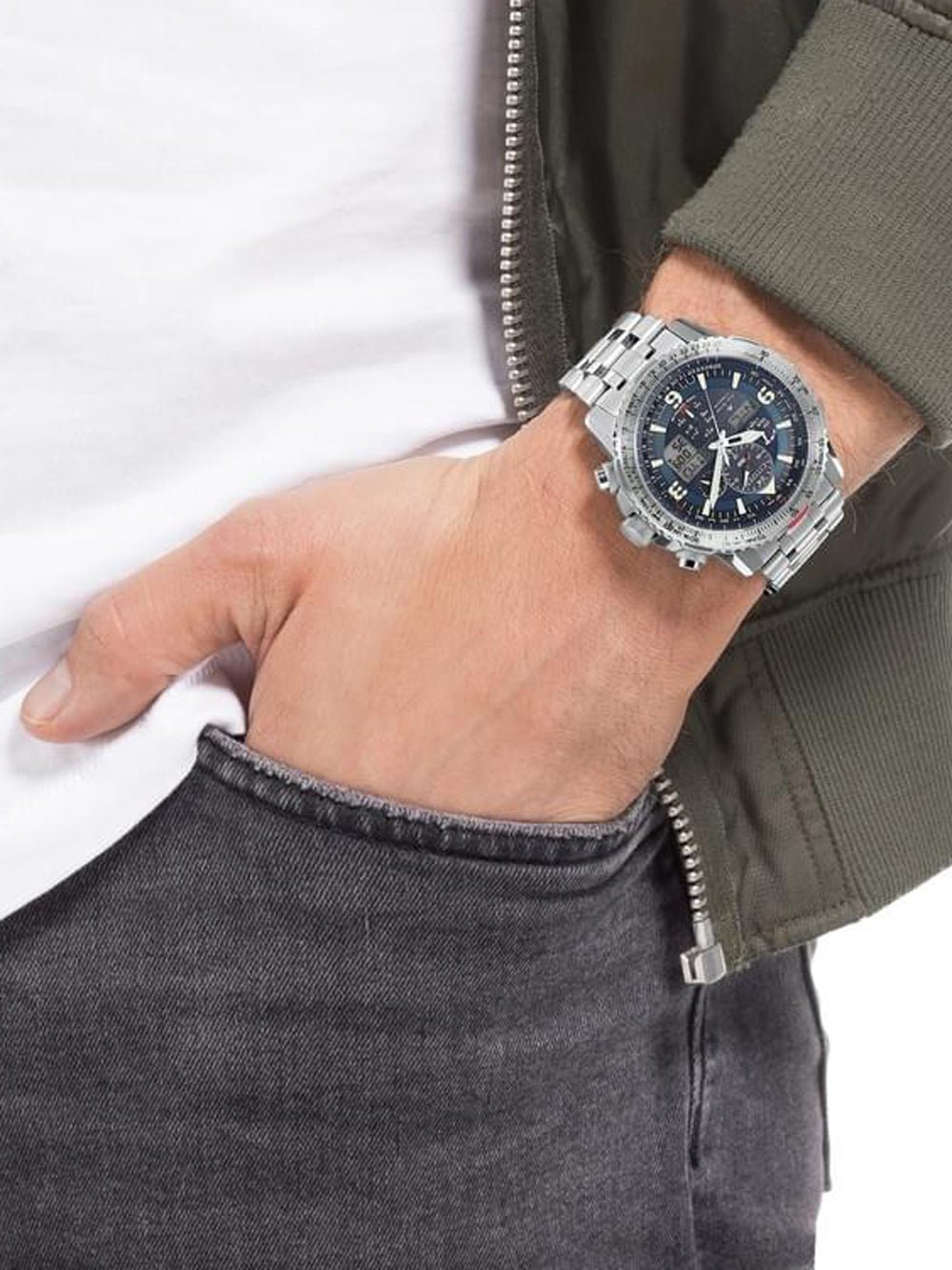 Citizen JY8100-80L Promaster Sky Chronograph 45mm 20ATM