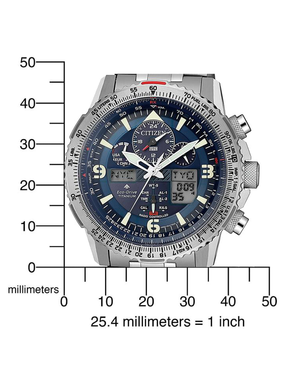 Citizen JY8100-80L Promaster Sky Chronograph 45mm 20ATM