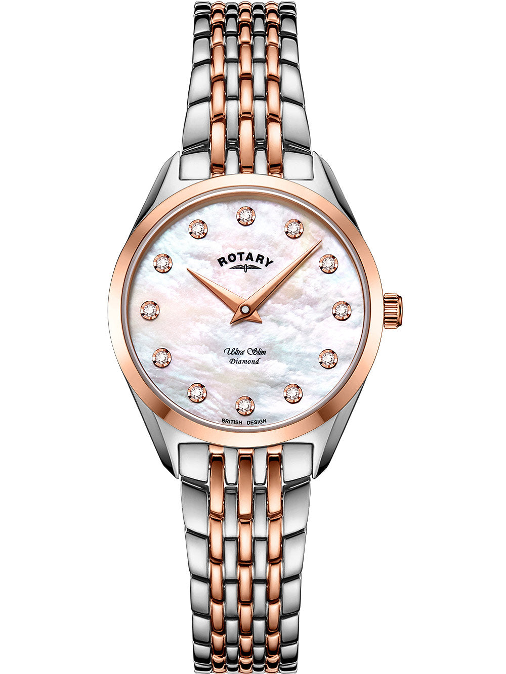 Rotary LB08012/41/D Ultra Slim women's watch 27mm 5ATM