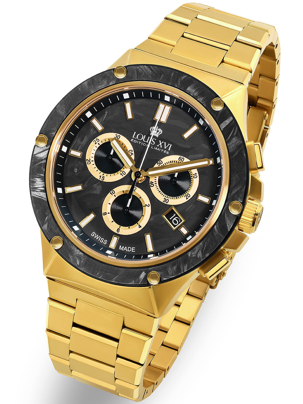 Louis XVI LXVI1211 Le Monarque Chronograph men's watch 42mm 5ATM