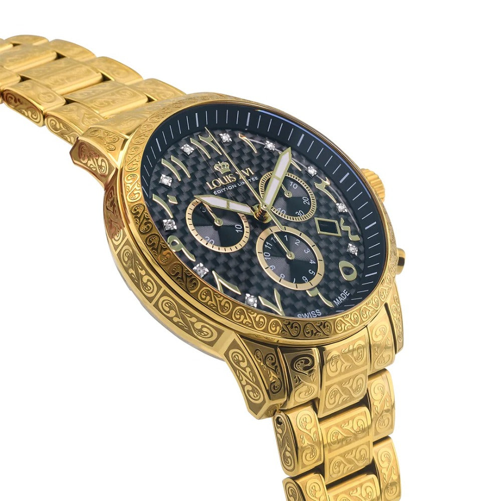 Louis XVI LXVI1094 Palais Royale Arabic Chronograph men's watch 43mm 10ATM