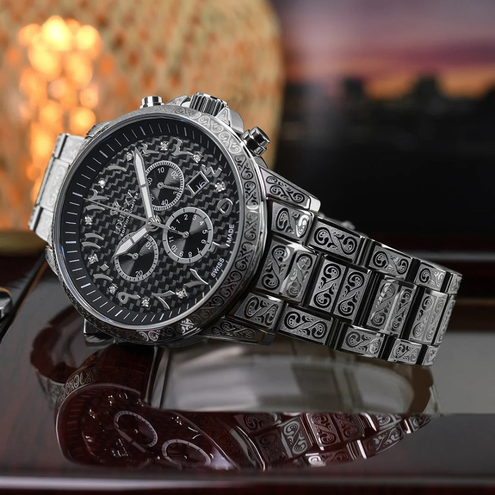 Louis XVI LXVI1095 Palais Royale Arabic Chronograph men's watch 43mm 10ATM