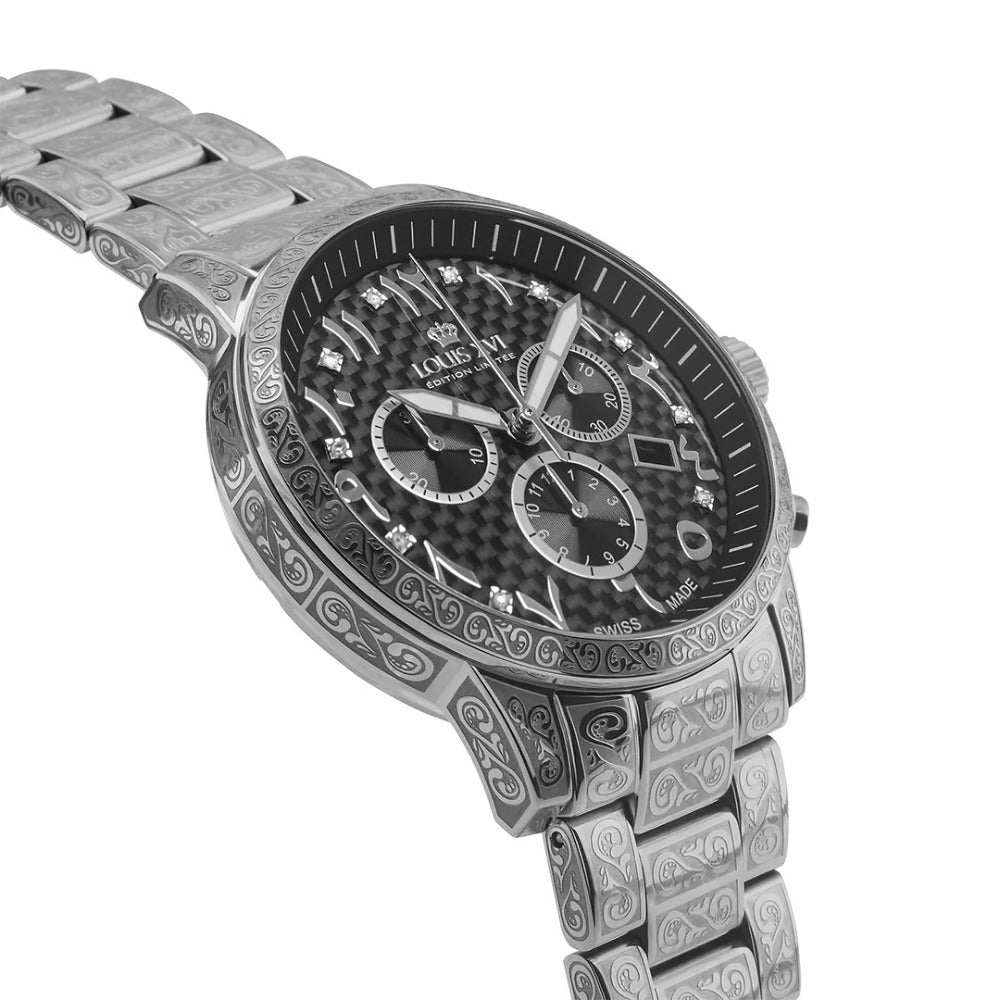 Louis XVI LXVI1095 Palais Royale Arabic Chronograph men's watch 43mm 10ATM