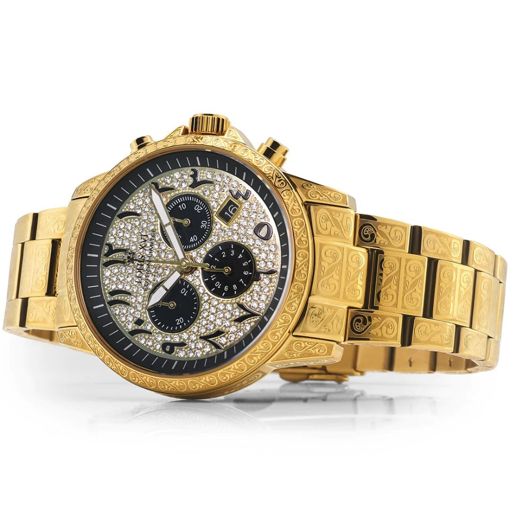 Louis XVI LXVI1096 Palais Royale Arabic Chronograph men's watch 43mm 10ATM