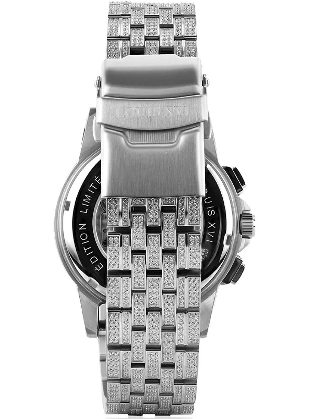 Louis XVI LXVI1122 Majeste Full Iced Chronograph men's watch 43mm 5ATM