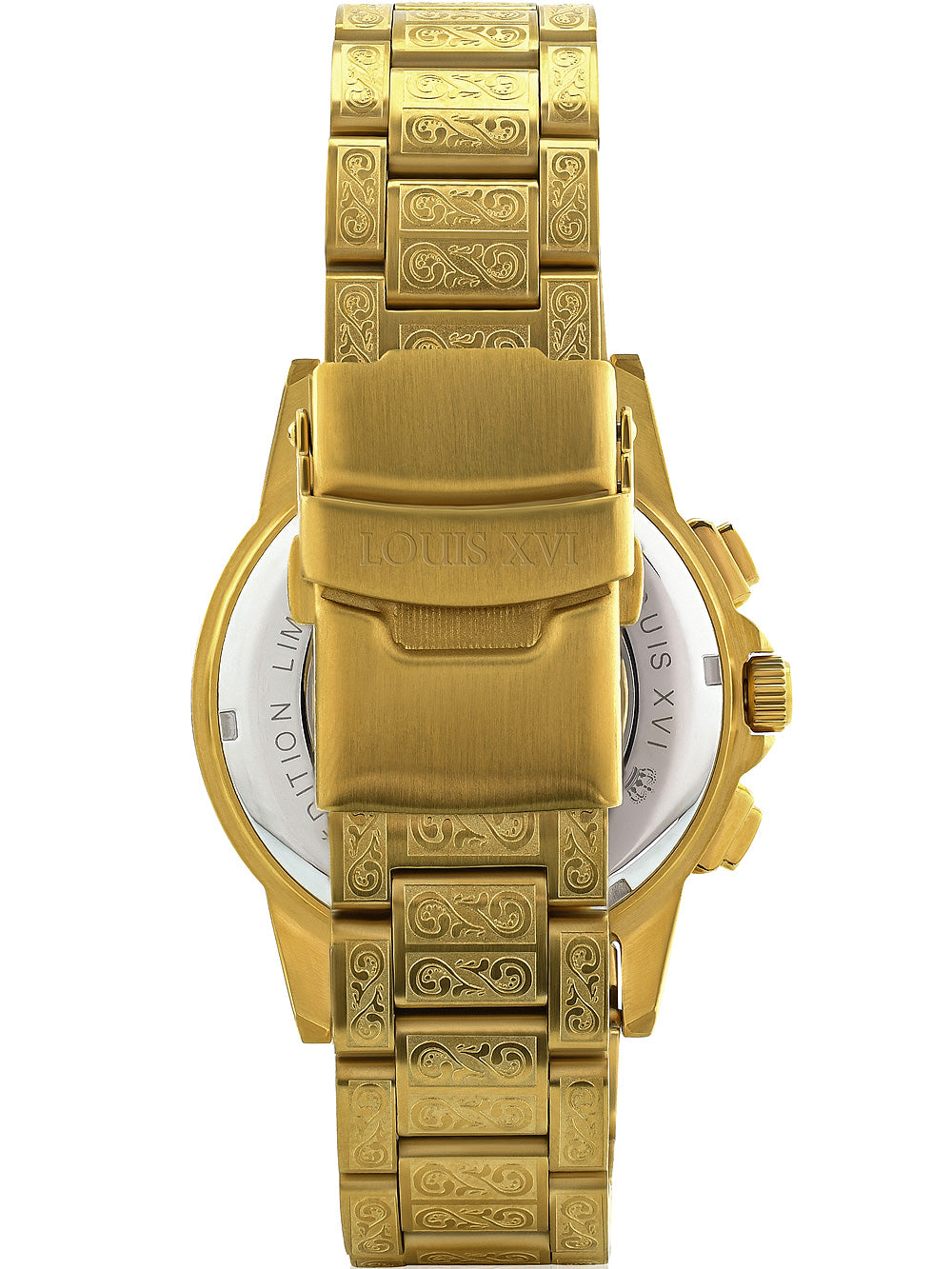 Louis XVI LXVI1126 Majeste Iced Out Chronograph men's watch 43mm 5ATM
