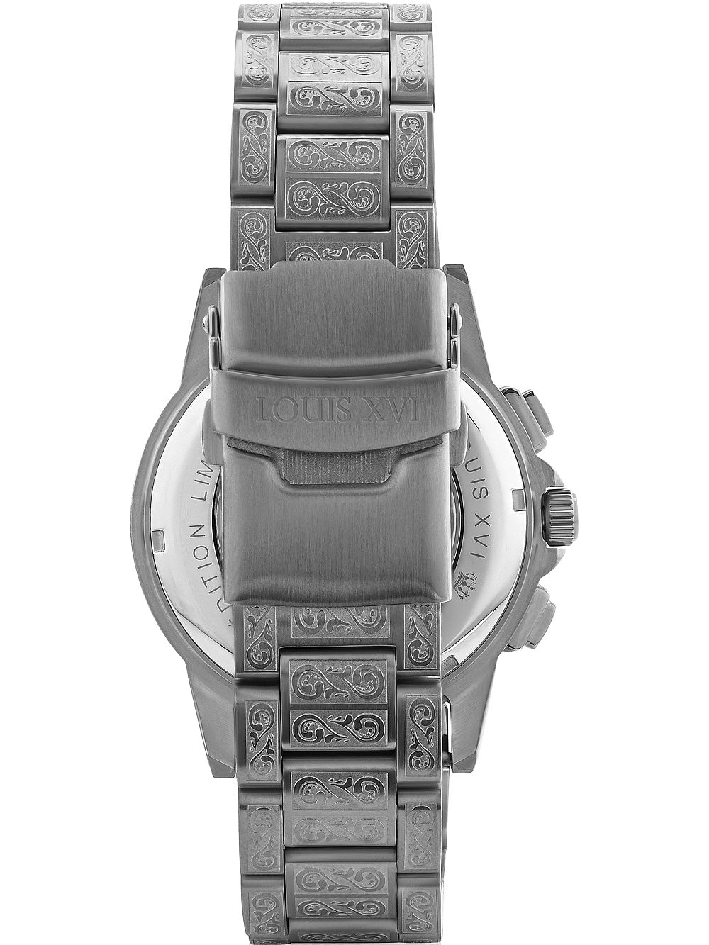 Louis XVI LXVI1127 Majeste Iced Out Chronograph men's watch 43mm 5ATM