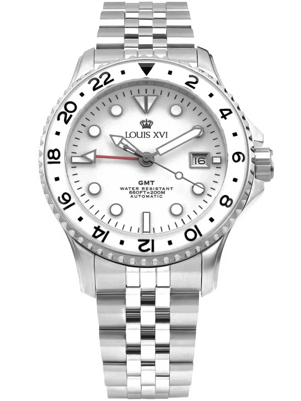 Louis XVI LXVI1430 men's watch Mirabeau Automatic GMT 41mm 20ATM
