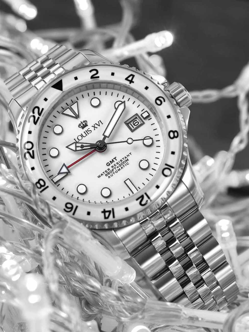 Louis XVI LXVI1430 men's watch Mirabeau Automatic GMT 41mm 20ATM
