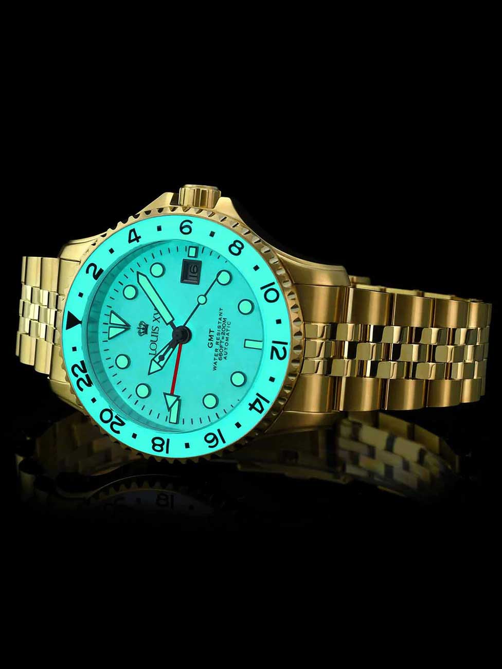 Louis XVI LXVI1431 men's watch Mirabeau Automatic GMT 41mm 20ATM