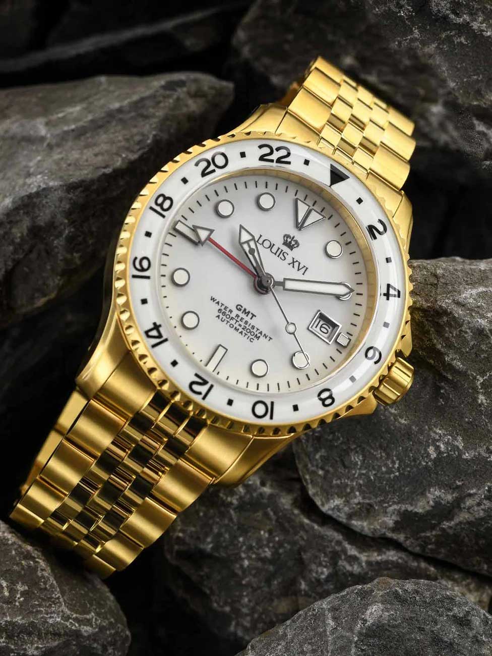 Louis XVI LXVI1431 men's watch Mirabeau Automatic GMT 41mm 20ATM