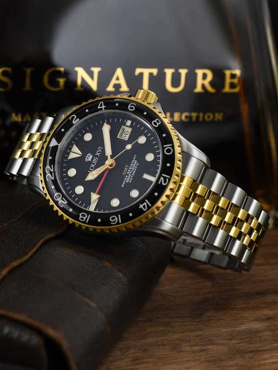 Louis XVI LXVI1432 men's watch Mirabeau Automatic GMT 41mm 20ATM