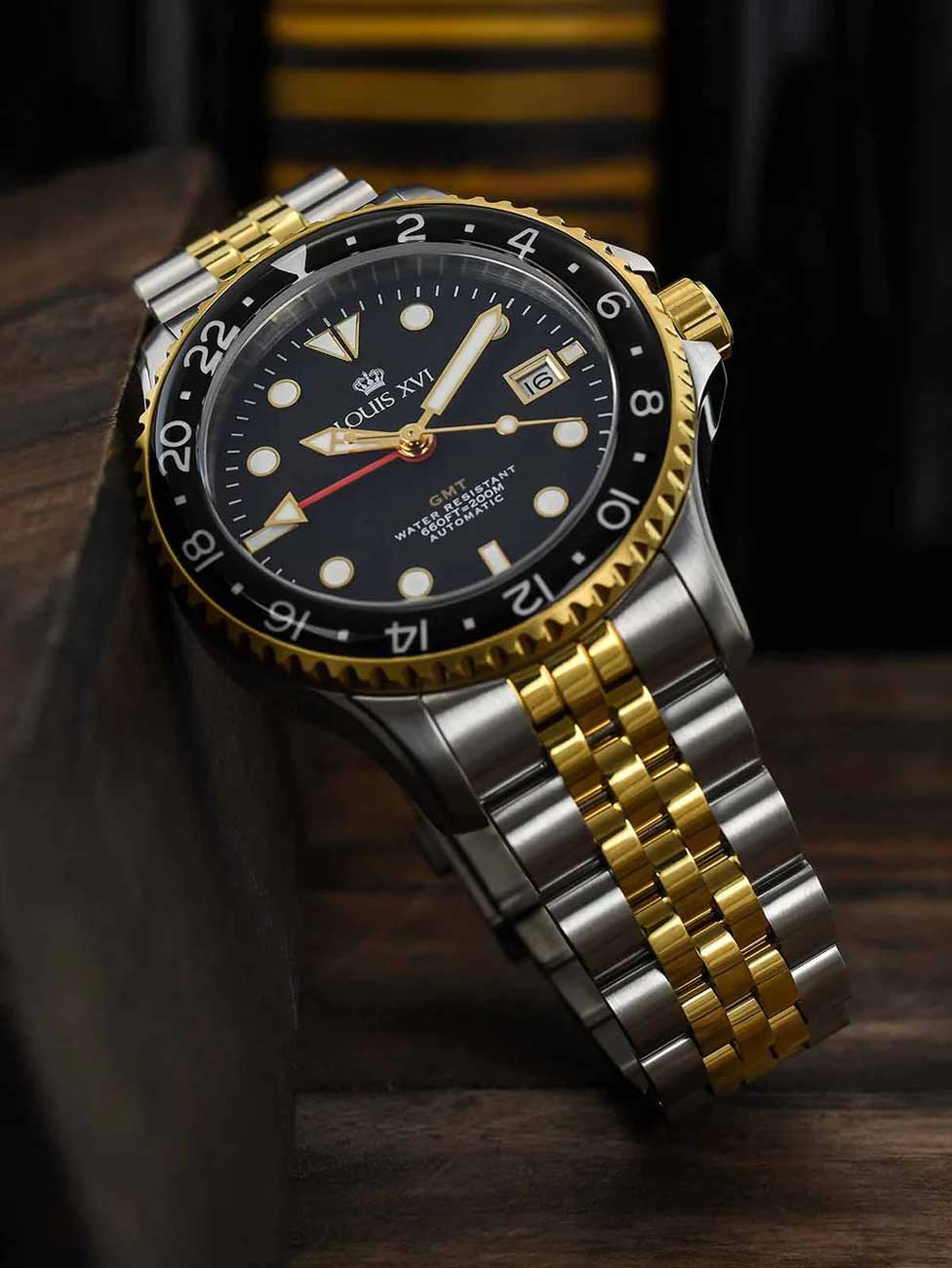 Louis XVI LXVI1432 men's watch Mirabeau Automatic GMT 41mm 20ATM