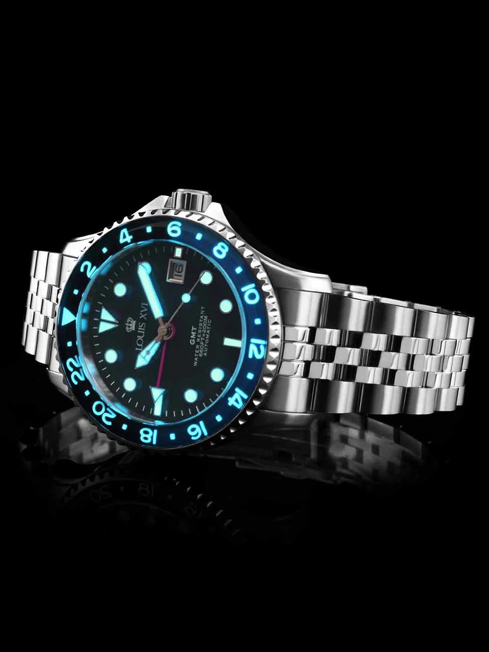 Louis XVI LXVI1433 men's watch Mirabeau Automatic GMT 41mm 20ATM