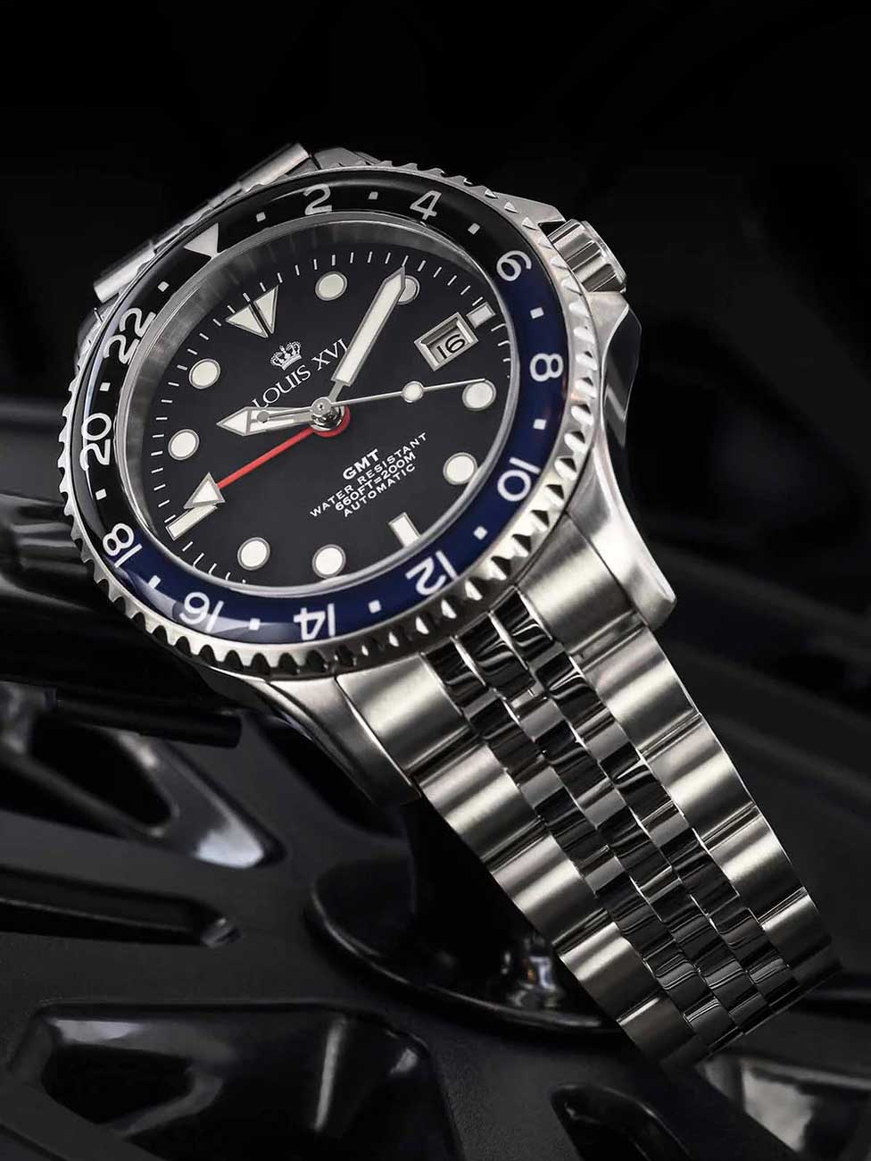 Louis XVI LXVI1433 men's watch Mirabeau Automatic GMT 41mm 20ATM