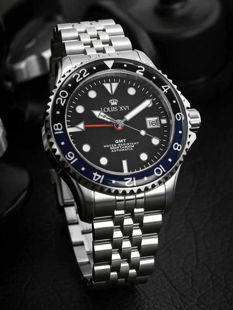 Louis XVI LXVI1433 men's watch Mirabeau Automatic GMT 41mm 20ATM