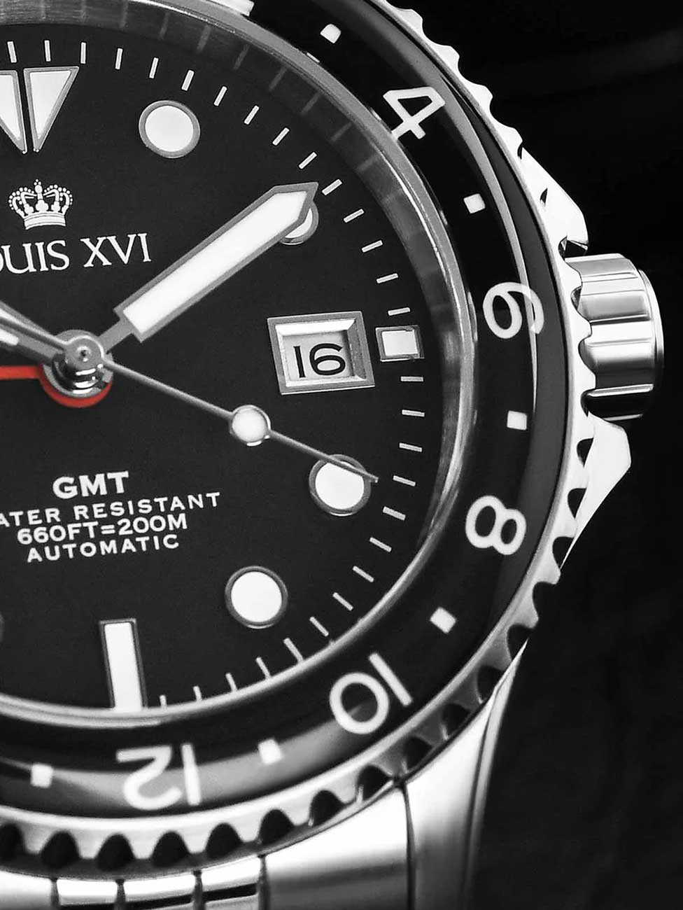 Louis XVI LXVI1434 men's watch Mirabeau Automatic GMT 41mm 20ATM