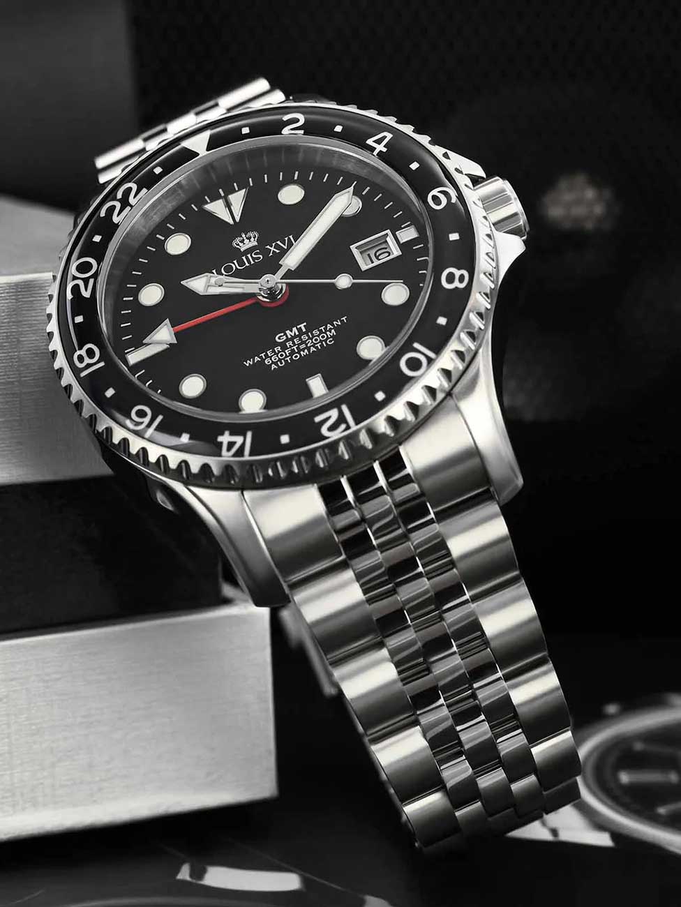 Louis XVI LXVI1434 men's watch Mirabeau Automatic GMT 41mm 20ATM