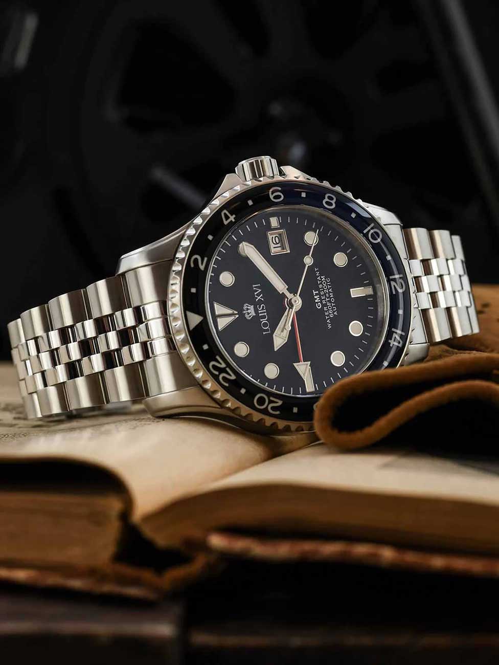 Louis XVI LXVI1434 men's watch Mirabeau Automatic GMT 41mm 20ATM