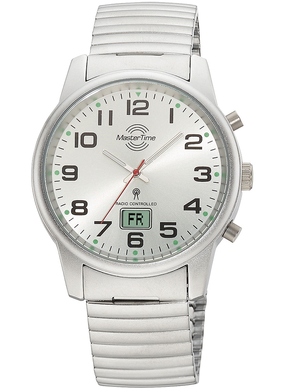 Master Time MTGA-10822-42M men's watch Zugband Radio-Controlled 41mm 3ATM
