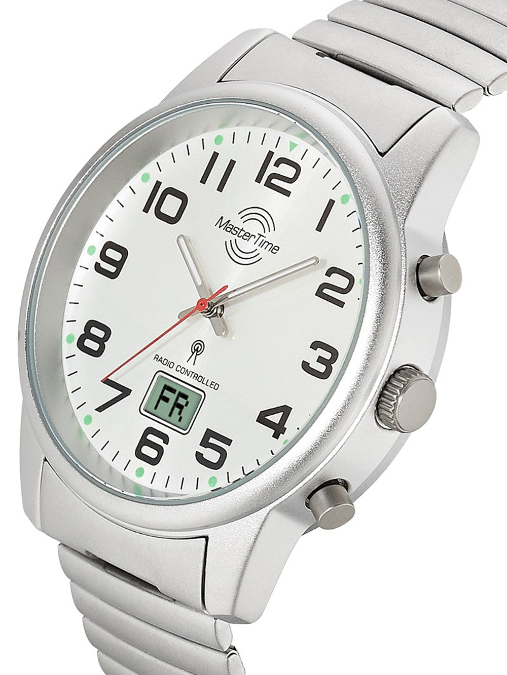 Master Time MTGA-10822-42M men's watch Zugband Radio-Controlled 41mm 3ATM