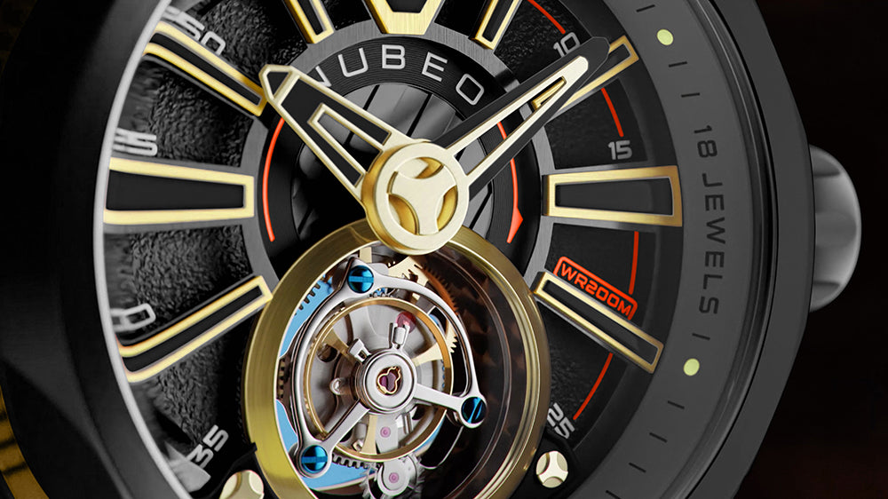 Nubeo NB-6075-05 men's watch Messenger Tourbillon Limited 52mm 10ATM