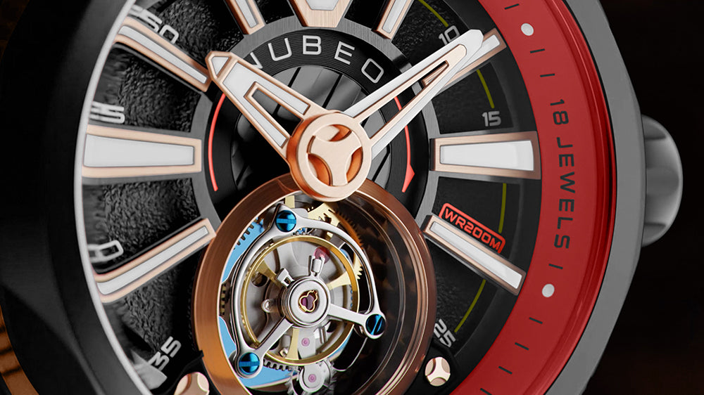 Nubeo NB-6075-09 men's watch Messenger Tourbillon Limited 52mm 10ATM