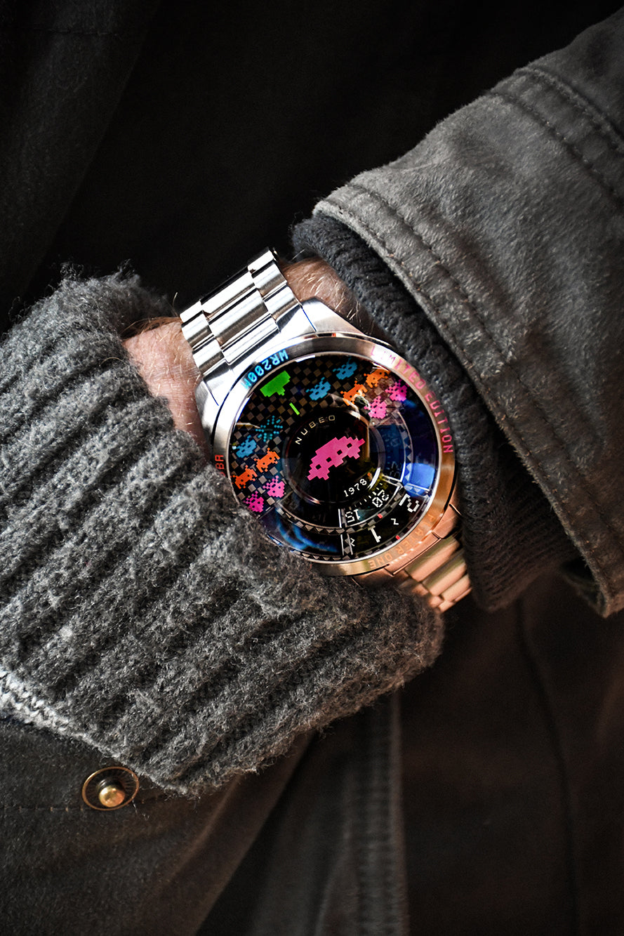 Nubeo NB-6082-SI-11 men's watch Quasar Automatic Limited 48mm 20ATM