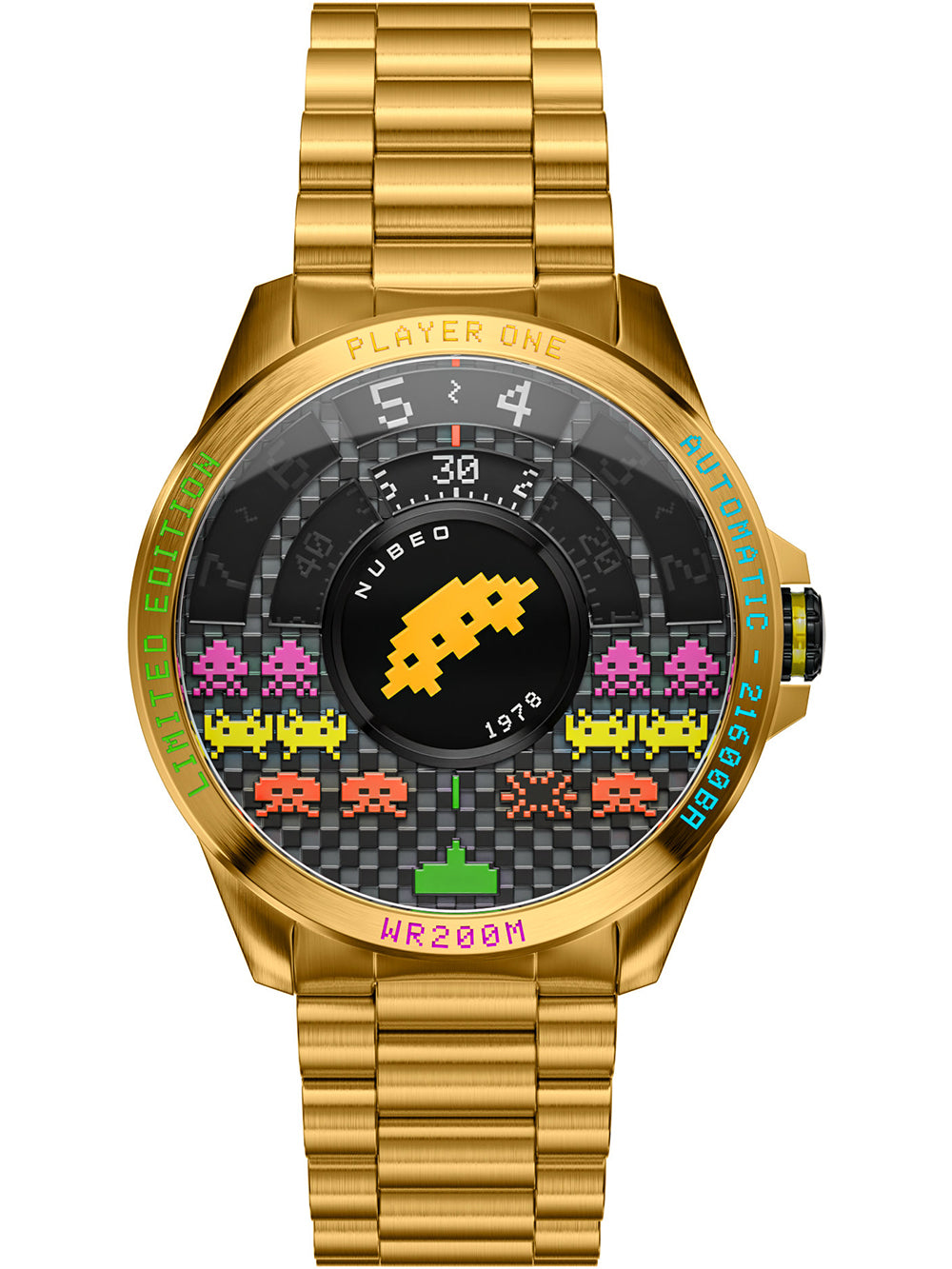 Nubeo NB-6082-SI-33 men's watch Quasar Automatic Limited 48mm 20ATM