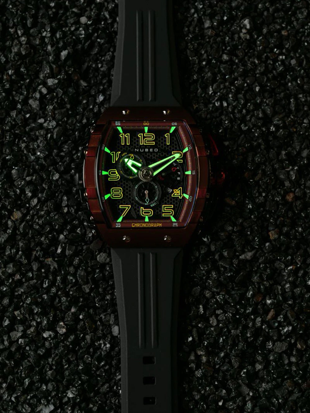 Nubeo NB-6088-03 men's watch Magellan Retrograde Chronograph 49mm 5ATM