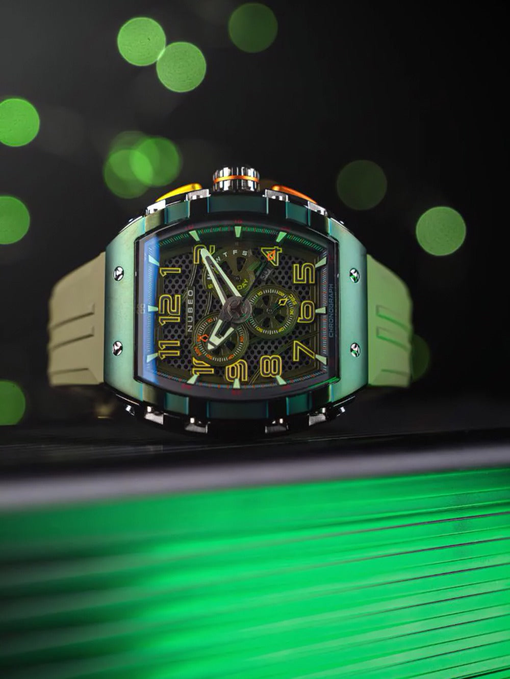 Nubeo NB-6088-05 men's watch Magellan Retrograde Chronograph 49mm 5ATM