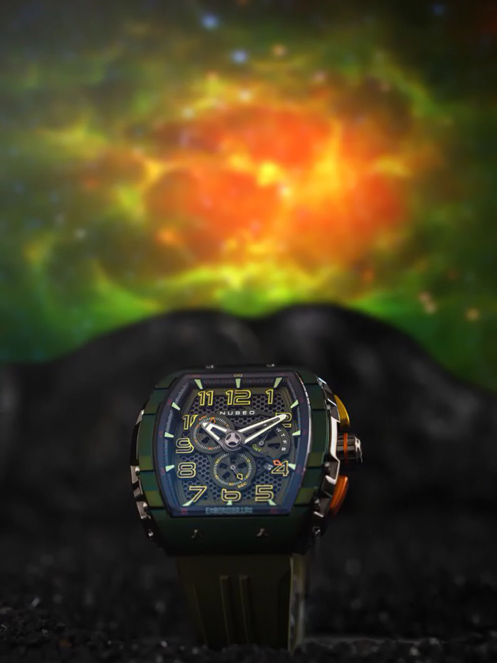 Nubeo NB-6088-05 men's watch Magellan Retrograde Chronograph 49mm 5ATM