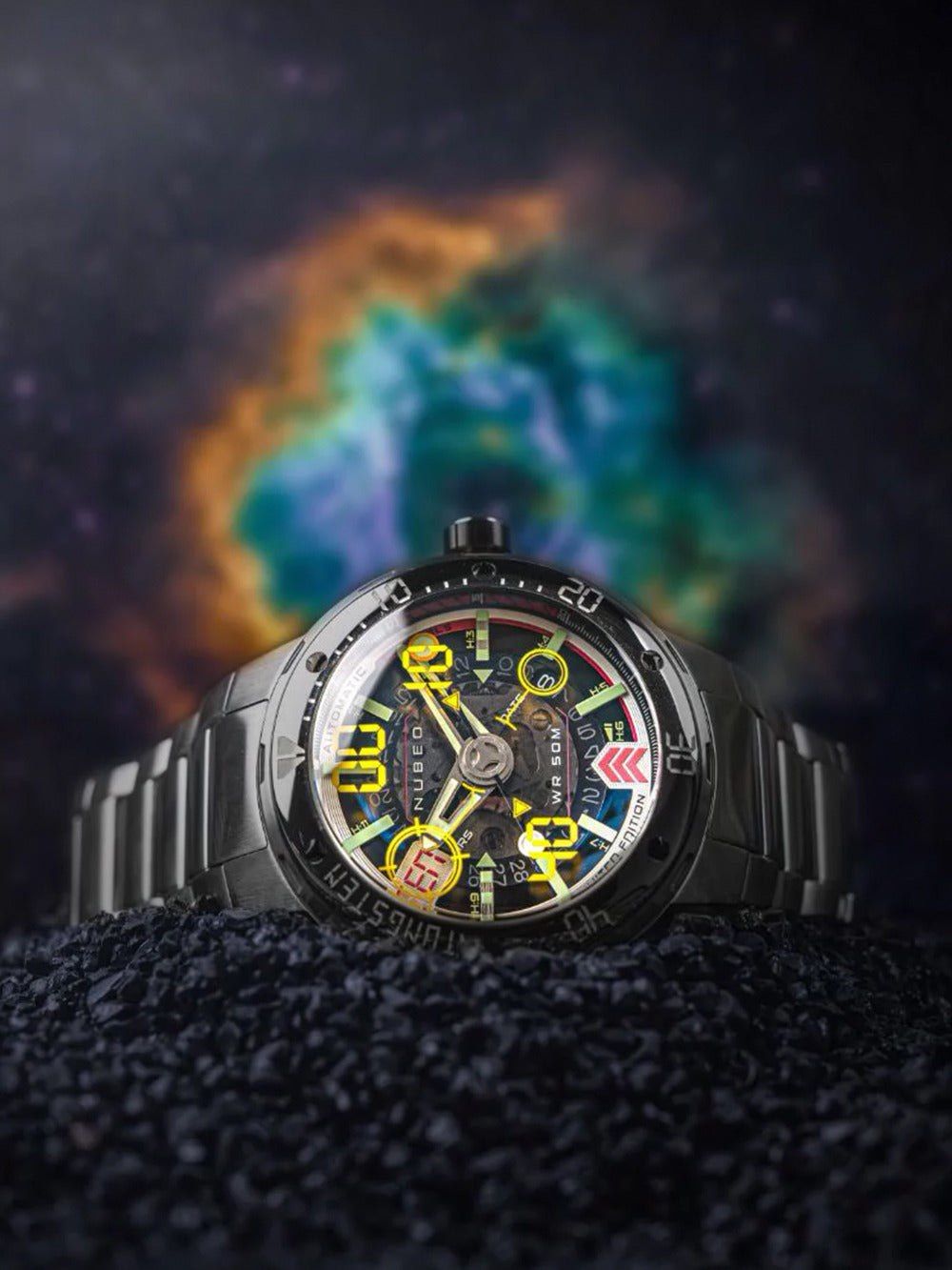 Nubeo NB-6090-11 men's watch Mariner 9 Automatic Limited Edition 50mm 5ATM