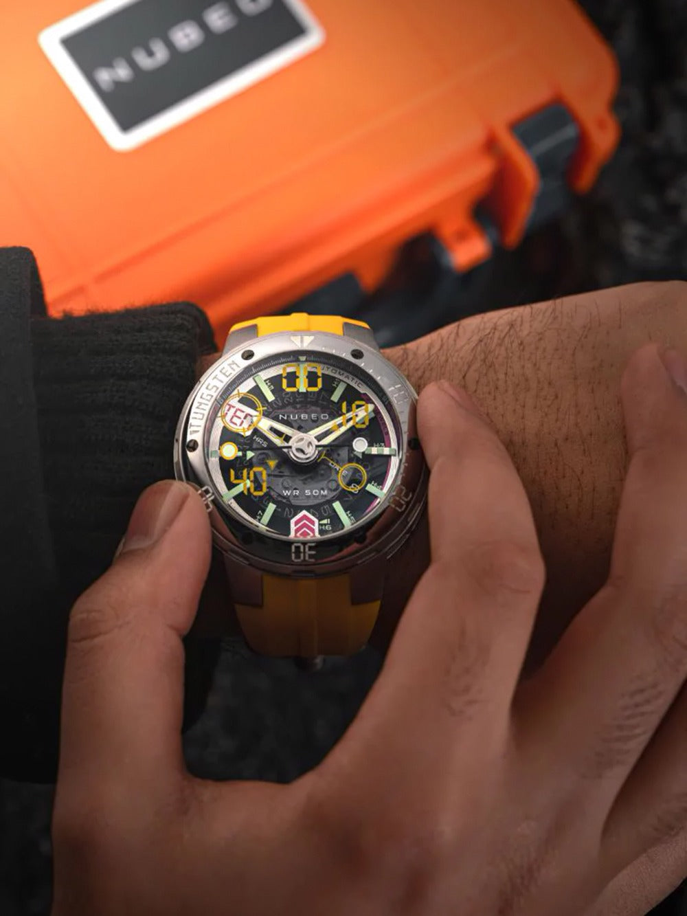 Nubeo NB-6090-11 men's watch Mariner 9 Automatic Limited Edition 50mm 5ATM