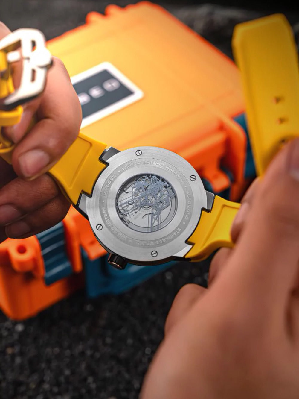 Nubeo NB-6090-11 men's watch Mariner 9 Automatic Limited Edition 50mm 5ATM