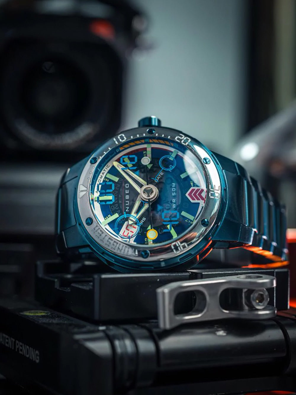 Nubeo NB-6090-33 men's watch Mariner 9 Automatic Limited Edition 50mm 5ATM