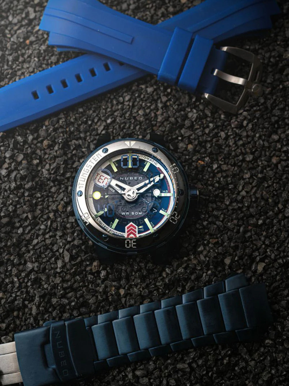 Nubeo NB-6090-33 men's watch Mariner 9 Automatic Limited Edition 50mm 5ATM