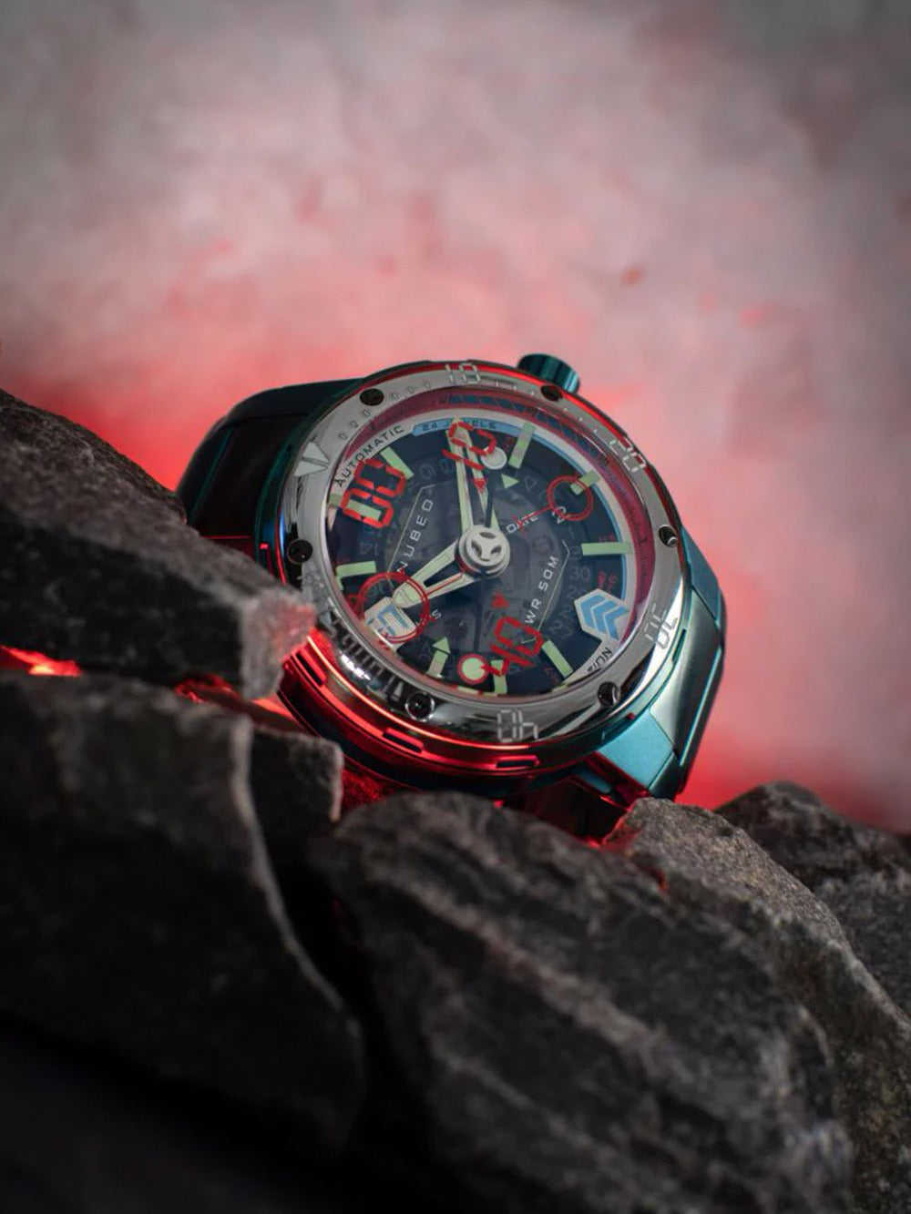 Nubeo NB-6090-44 men's watch Mariner 9 Automatic Limited Edition 50mm 5ATM