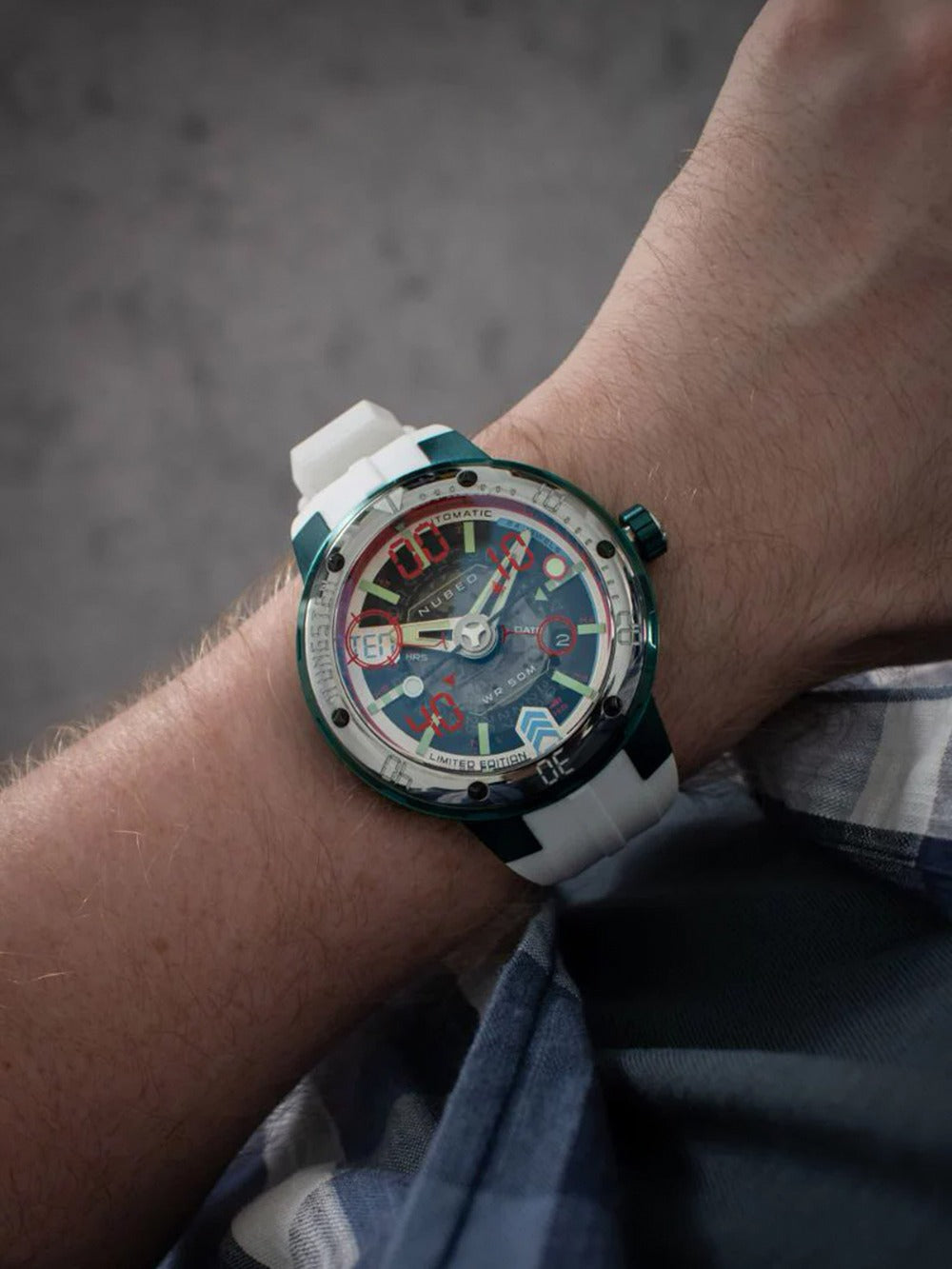 Nubeo NB-6090-44 men's watch Mariner 9 Automatic Limited Edition 50mm 5ATM