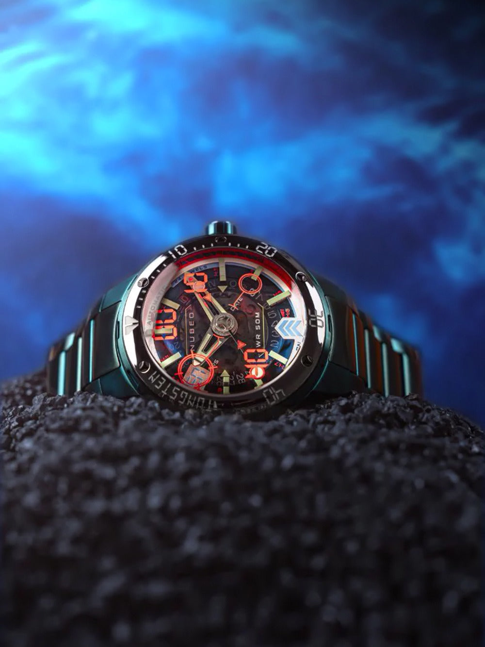 Nubeo NB-6090-44 men's watch Mariner 9 Automatic Limited Edition 50mm 5ATM