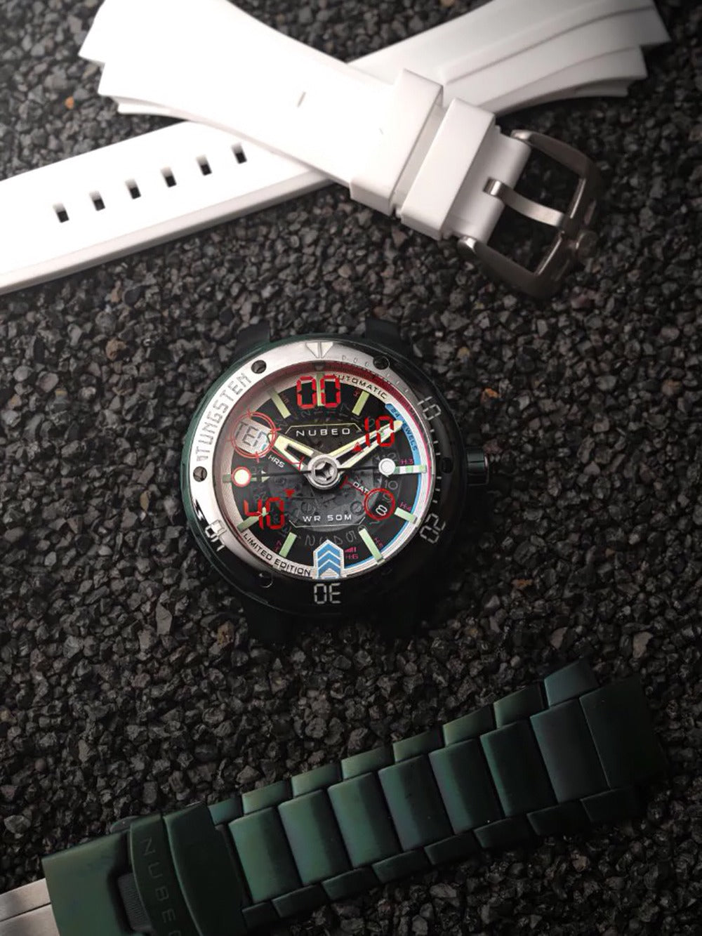 Nubeo NB-6090-44 men's watch Mariner 9 Automatic Limited Edition 50mm 5ATM