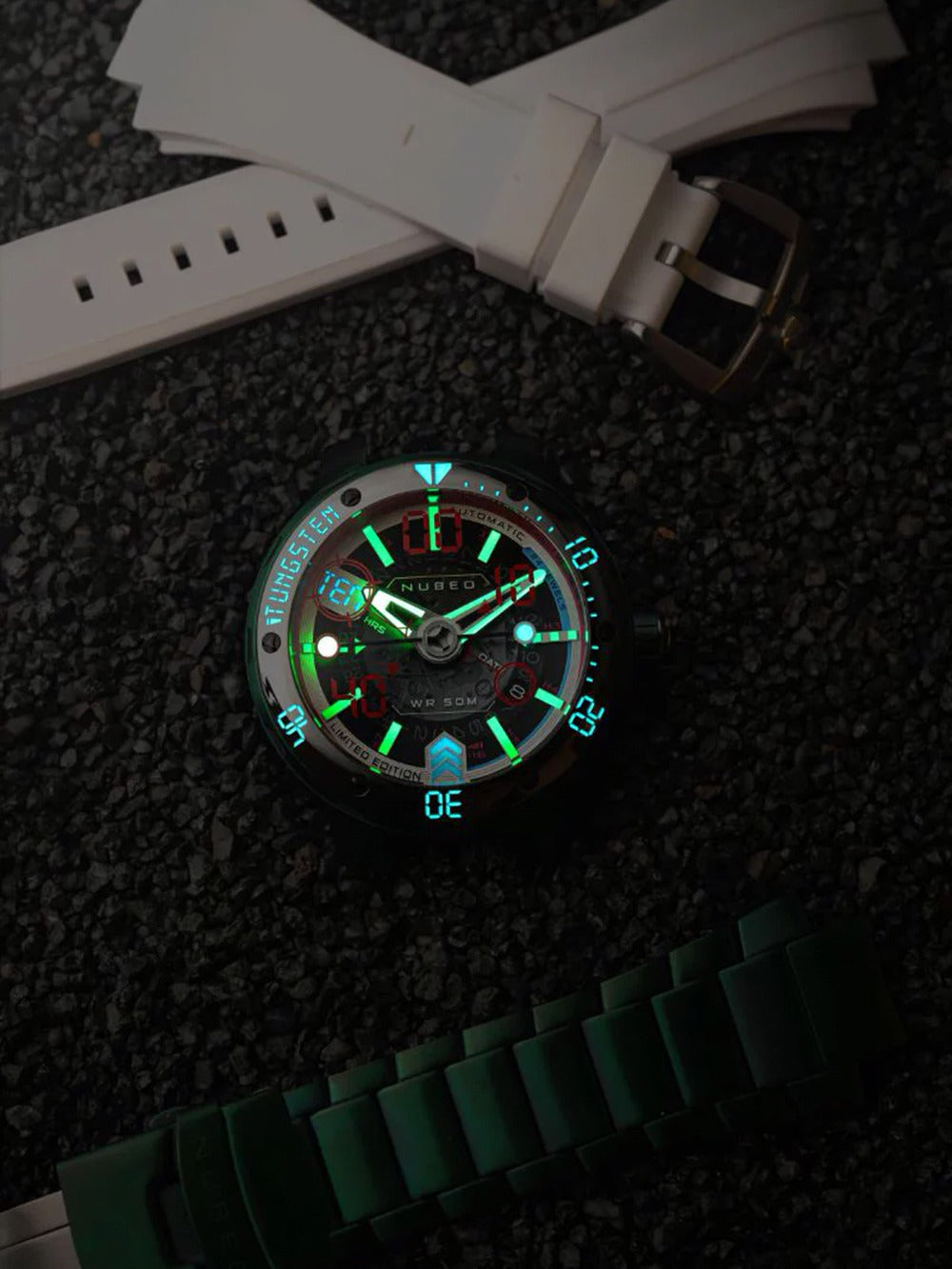 Nubeo NB-6090-44 men's watch Mariner 9 Automatic Limited Edition 50mm 5ATM