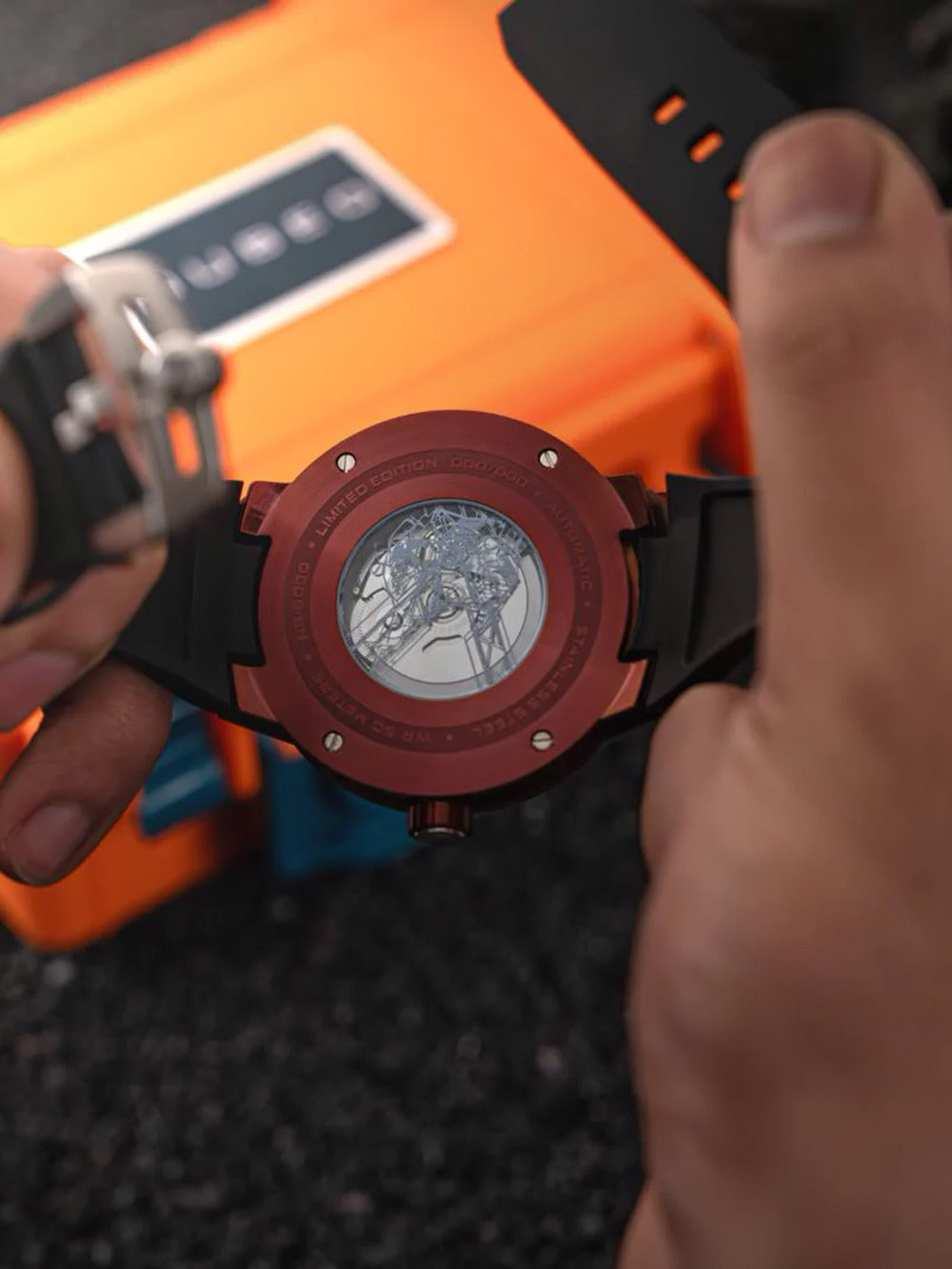 Nubeo NB-6090-55 men's watch Mariner 9 Automatic Limited Edition 50mm 5ATM