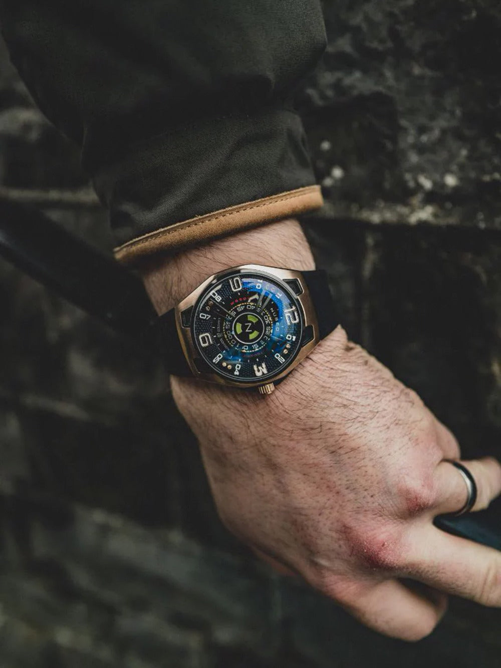 Nubeo NB-6094-01 men's watch OAO Automatic Limited Edition 44mm 5ATM