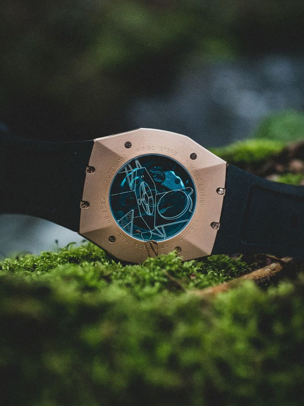 Nubeo NB-6094-01 men's watch OAO Automatic Limited Edition 44mm 5ATM