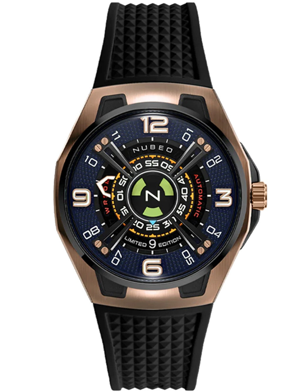 Nubeo NB-6094-01 men's watch OAO Automatic Limited Edition 44mm 5ATM