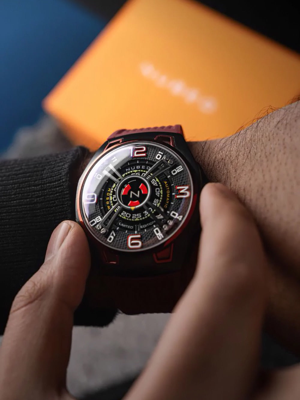 Nubeo NB-6094-02 men's watch OAO Automatic Limited Edition 44mm 5ATM